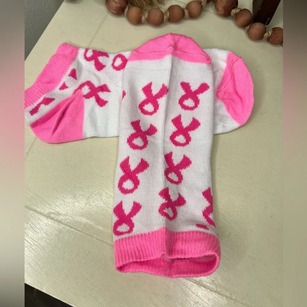 Brand New- Breast Cancer Awareness Socks